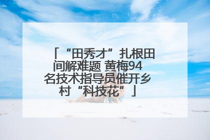 “田秀才”扎根田间解难题 黄梅94名技术指导员催开乡村“科技花”