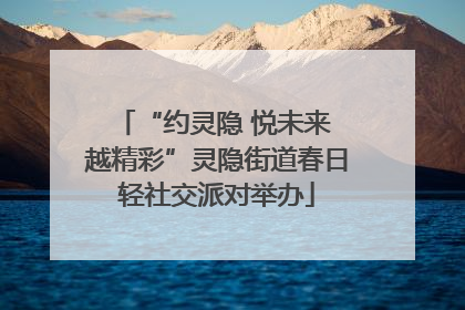 “约灵隐 悦未来 越精彩”灵隐街道春日轻社交派对举办
