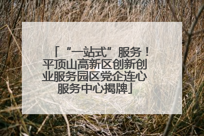 “一站式”服务！平顶山高新区创新创业服务园区党企连心服务中心揭牌