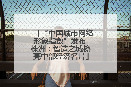 “中国城市网络形象指数”发布 株洲：智造之城擦亮中部经济名片
