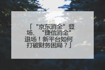 “京东消金”登场、“捷信消金”退场！新平台如何打破财务困局？