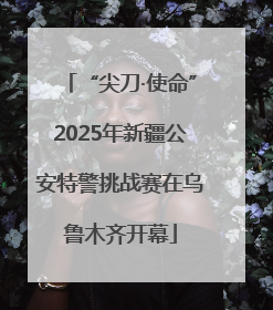 “尖刀·使命”2025年新疆公安特警挑战赛在乌鲁木齐开幕