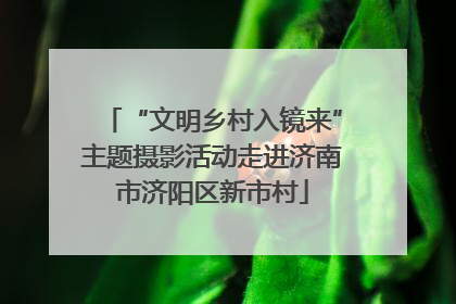“文明乡村入镜来”主题摄影活动走进济南市济阳区新市村