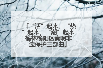 “活”起来、“热”起来、“潮”起来 榆林榆阳区奏响非遗保护三部曲