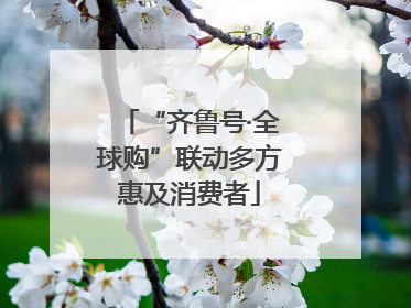 “齐鲁号·全球购”联动多方惠及消费者