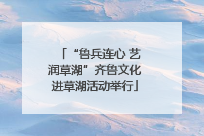 “鲁兵连心 艺润草湖”齐鲁文化进草湖活动举行