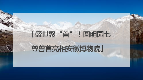 盛世聚“首”！圆明园七尊兽首亮相安徽博物院