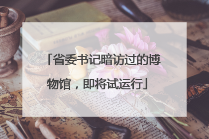 省委书记暗访过的博物馆，即将试运行