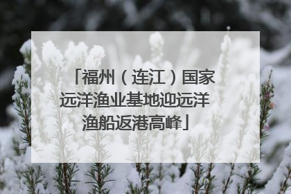 福州（连江）国家远洋渔业基地迎远洋渔船返港高峰
