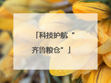 科技护航“齐鲁粮仓”
