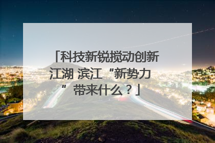 科技新锐搅动创新江湖 滨江“新势力”带来什么？