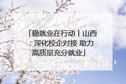 稳就业在行动丨山西：深化校企对接 助力高质量充分就业