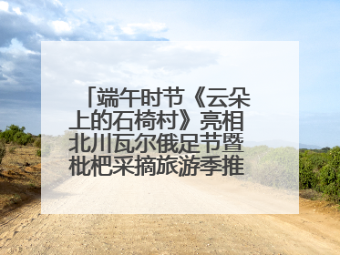 端午时节《云朵上的石椅村》亮相北川瓦尔俄足节暨枇杷采摘旅游季推介活动