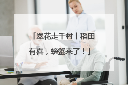 翠花走千村丨稻田有喜，螃蟹来了！