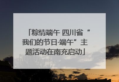 粽情端午 四川省“我们的节日·端午”主题活动在南充启动