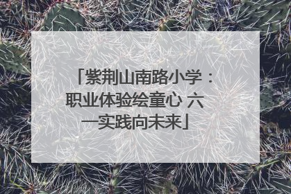 紫荆山南路小学：职业体验绘童心 六一实践向未来
