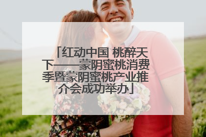 红动中国 桃醉天下——蒙阴蜜桃消费季暨蒙阴蜜桃产业推介会成功举办