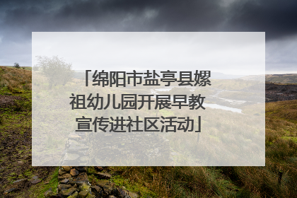 绵阳市盐亭县嫘祖幼儿园开展早教宣传进社区活动