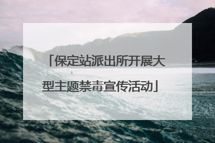 保定站派出所开展大型主题禁毒宣传活动