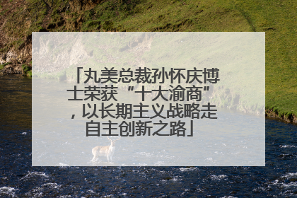 丸美总裁孙怀庆博士荣获“十大渝商”，以长期主义战略走自主创新之路