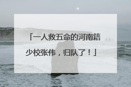 一人救五命的河南籍少校张伟，归队了！