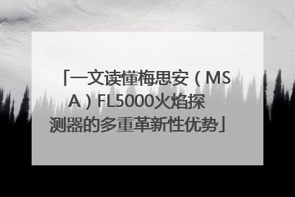 一文读懂梅思安（MSA）FL5000火焰探测器的多重革新性优势