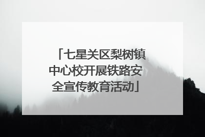 七星关区梨树镇中心校开展铁路安全宣传教育活动