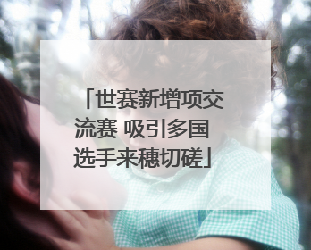 世赛新增项交流赛 吸引多国选手来穗切磋