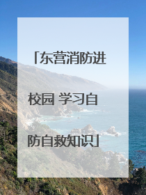 东营消防进校园 学习自防自救知识