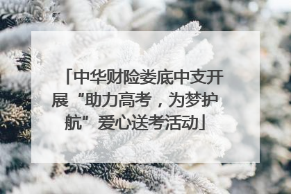 中华财险娄底中支开展“助力高考，为梦护航”爱心送考活动