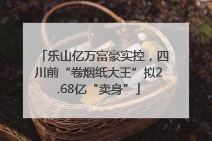 乐山亿万富豪实控，四川前“卷烟纸大王”拟2.68亿“卖身”