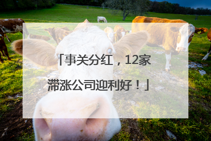 事关分红，12家滞涨公司迎利好！