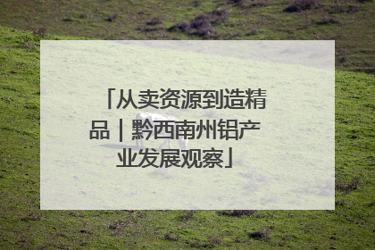 从卖资源到造精品｜黔西南州铝产业发展观察