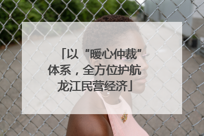 以“暖心仲裁”体系，全方位护航龙江民营经济