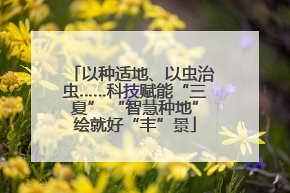 以种适地、以虫治虫……科技赋能“三夏” “智慧种地”绘就好“丰”景