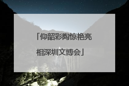 仰韶彩陶惊艳亮相深圳文博会