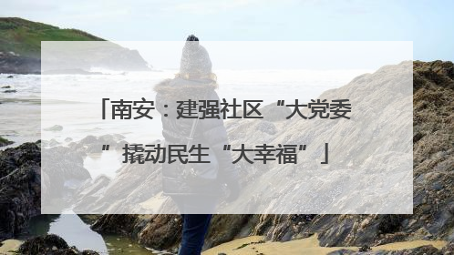 南安：建强社区“大党委”撬动民生“大幸福”