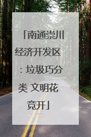 南通崇川经济开发区：垃圾巧分类 文明花竞开