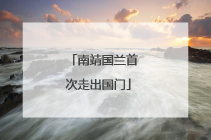 南靖国兰首次走出国门