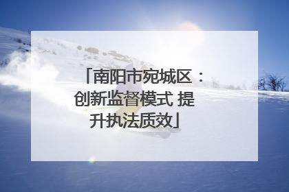 南阳市宛城区：创新监督模式 提升执法质效