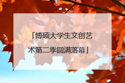 博硕大学生文创艺术第二季圆满落幕