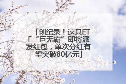 创纪录！这只ETF“巨无霸”即将派发红包，单次分红有望突破80亿元