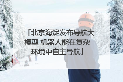 北京海淀发布导航大模型 机器人能在复杂环境中自主导航