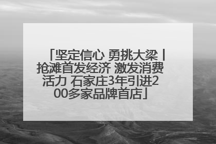 坚定信心 勇挑大梁丨抢滩首发经济 激发消费活力 石家庄3年引进200多家品牌首店