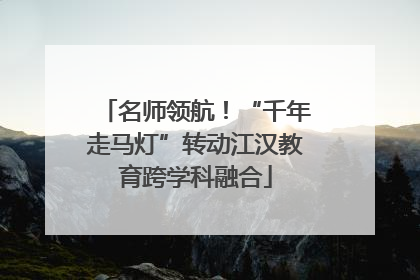 名师领航！“千年走马灯”转动江汉教育跨学科融合