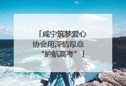 咸宁筑梦爱心协会用深情厚意“护航高考”