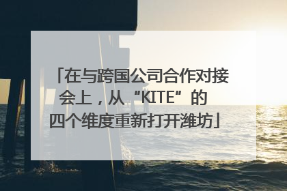 在与跨国公司合作对接会上，从“KITE”的四个维度重新打开潍坊
