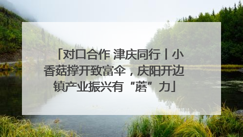 对口合作 津庆同行丨小香菇撑开致富伞，庆阳开边镇产业振兴有“蘑”力
