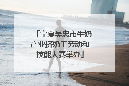 宁夏吴忠市牛奶产业挤奶工劳动和技能大赛举办