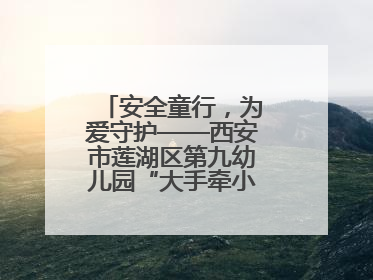 安全童行，为爱守护——西安市莲湖区第九幼儿园“大手牵小手”沉浸式亲子安全体验活动